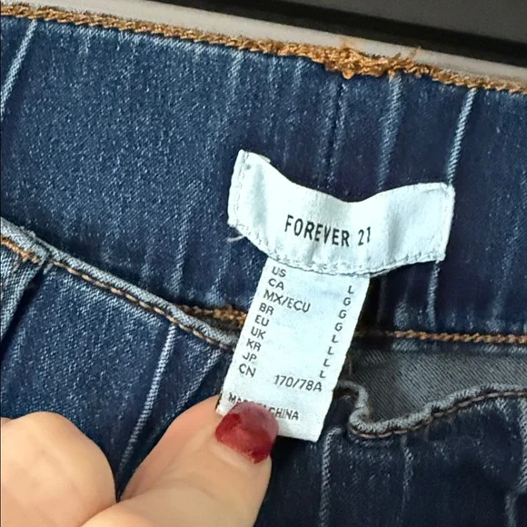 Forever 21 Dark Blue Flare Jeans - Picture 2 of 7